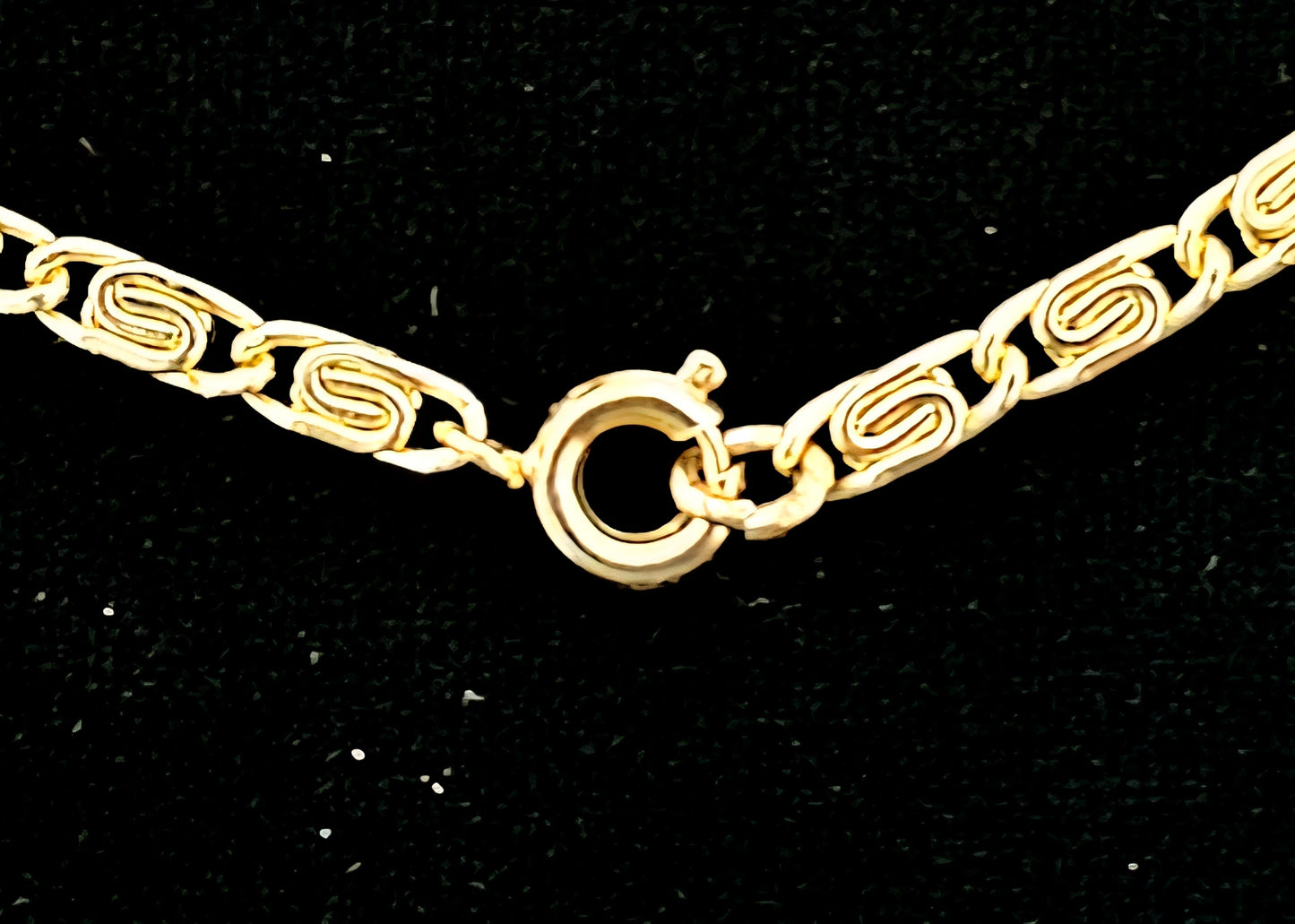 Spiral link Necklace with earrings