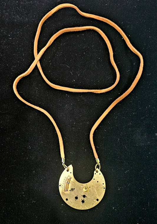 Crescent Steampunk Necklace